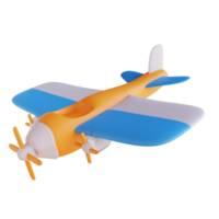 avión de juguetes de ilustración 3d png