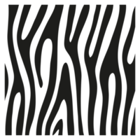 schwarze Streifen auf der Haut eines Zebras für Dekorationsgrafiken png
