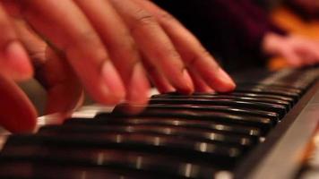 Close up of musical instruments being played video