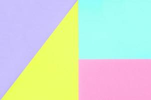 Texture background of fashion pastel colors. Pink, violet, yellow and blue geometric pattern papers. minimal abstract photo