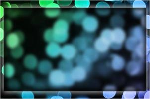 Frame with abstract bokeh background photo