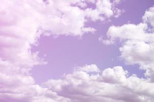 The blue sky with a lot of white clouds of different sizes, form photo