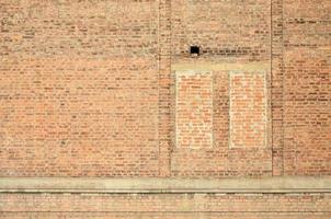 Old red brick wall texture photo