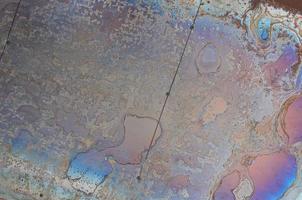 Abstract corrosion texture on the copper plated steel sheet photo