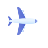 Passenger plane flying in the sky side view. travel concept png