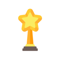 golden star trophy for the winner of the contest png