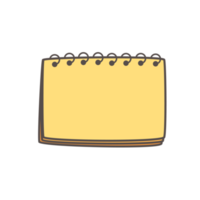 opsommingsteken dagboek doodle set. handgetekende planner notebook-elementen png