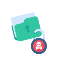 Protection against viruses from computer worms from hackers. png