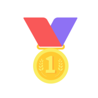 des médailles sont remises aux vainqueurs des épreuves sportives. png