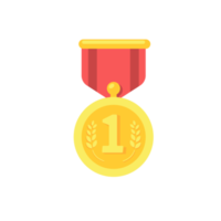 Medals are awarded to the winners of the sporting events. png