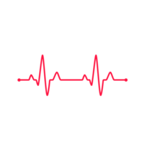 Heartbeat graph Concept of helping patients and exercising for health. png