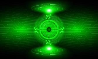 Modern Holographic eye on technology Background vector