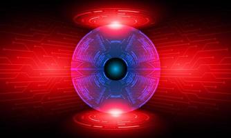 Modern Holographic eye on technology Background vector
