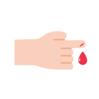 drops of red blood. Blood donation Helping ideas with a blood test. png