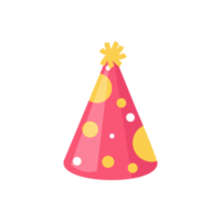 party hat. colorful conical hat For wearing in the New Year's party. png