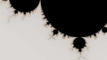 hermoso zoom en el infinito conjunto matemático mandelbrot fractal. video