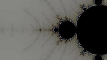 bellissimo zoom nell'infinito matematico mandelbrot set frattale. video