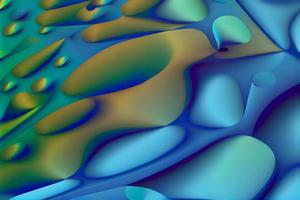 abstract 3d fractal background with smooth liquid forms photo