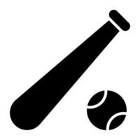 Editable design icon of baseball vector