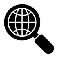 An icon design of global research vector