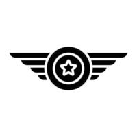 A unique design icon of star emblem vector