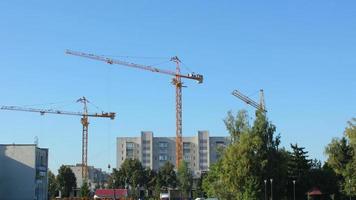 grue sur chantier video