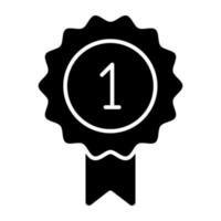 An icon design of position badge vector