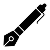 Editable design icon of ink pen vector