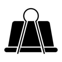 An icon design of bulldog clip vector
