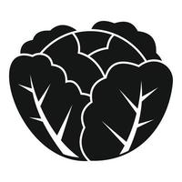 Cabbage icon, simple style vector