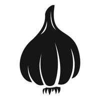Spice garlic icon, simple style vector