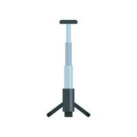 Camera smartphone tripod icon, flat style vector