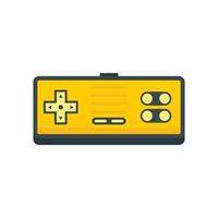 icono de gamepad de botón, estilo plano vector