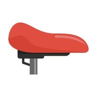 icono de asiento de bicicleta, estilo plano vector