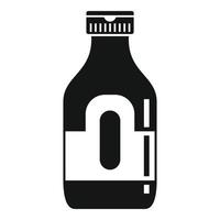 Garlic sauce bottle icon, simple style vector