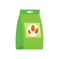 Garden seed pack icon, flat style vector