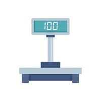 Digital post scales icon, flat style vector