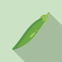 Market peas icon, flat style vector