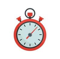 Stopwatch icon, flat style vector