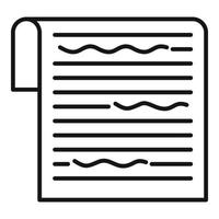 Service editor icon, outline style vector