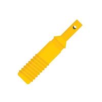 Plastic whistle icon, flat style vector