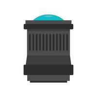 Lens icon, flat style vector