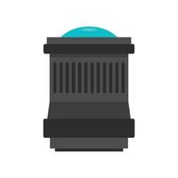 Lens icon, flat style vector