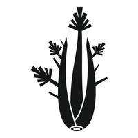 Detox celery icon, simple style vector