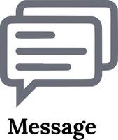 Message  icon. Vector Fully editable and scalable