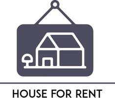 House for rent, Real Estate minimal thin line Icon Fully Editable and Scalable. Outline icons collection. Simple vector illustration