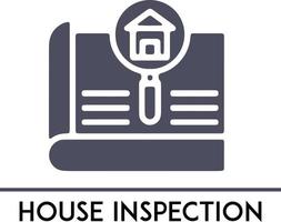 House Inspection icon, Real Estate minimal thin line Icon Fully Editable and Scalable. Outline icons collection. Simple vector illustration