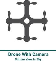 icono de drone moderno de nueva era totalmente editable y escalable vector