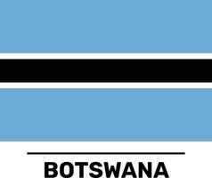 Botswana Flag Fully Editable and Scalable Vector File