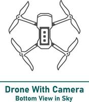 New era Modern Drone Icon fully editable and scalable vector